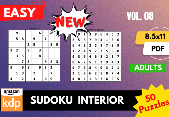 A Practical Assessment of the 50 EASY Sudoku Puzzles KDP Interior