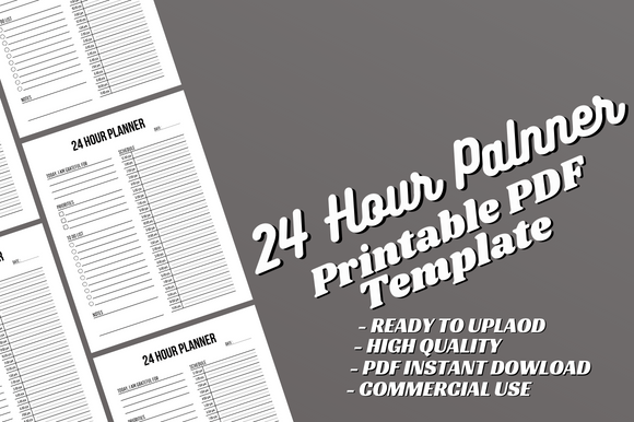 Master Your Day with an Editable 24 Hour Planner Template