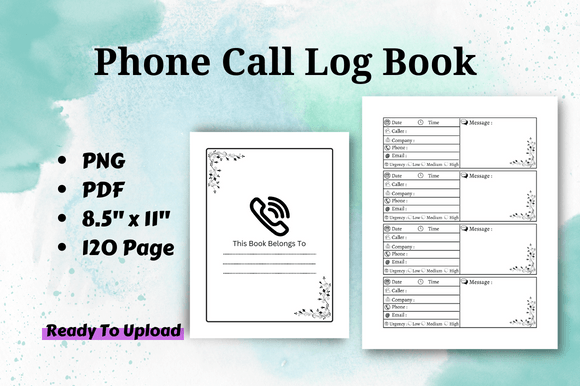 Phone Call Log Book Vol-1: The Simple Tool for Better Communication and Productivity