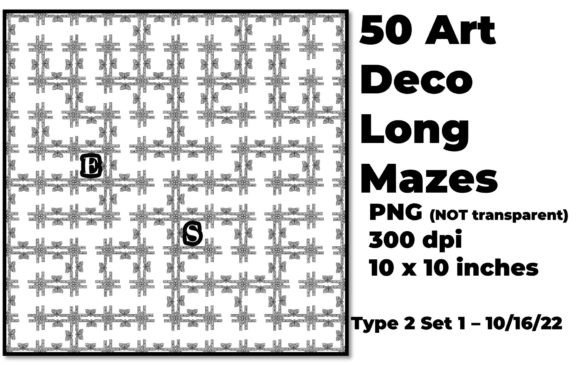 The Artistic Puzzle: A Guide to Art Deco Long Mazes Style 2 Set 1