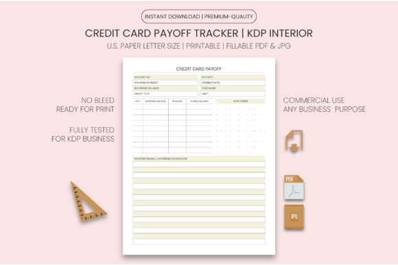 The Complete Guide to Your Credit Card Payoff NoteBook Kdp Interior
