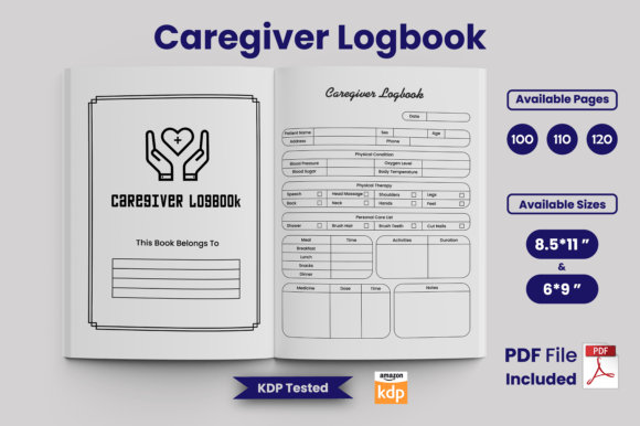 The Essential Guide to a Professional Caregiver Logbook KDP Interior