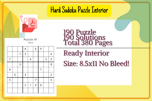 The Ultimate Guide to the Hard Sudoku Puzzles Interior KDP Booklet