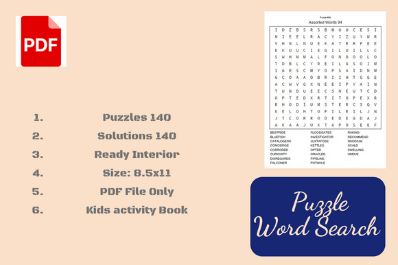 What You Need to Know About Word Search Puzzle Book Interiors