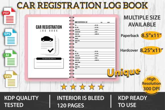 Your Complete Guide to the Car Registration Log Book KDP Interior