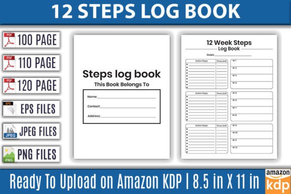 Your Essential 12-Step Log Book Interior for KDP Publishing